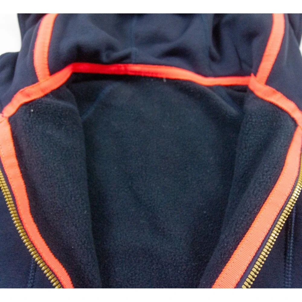 Lululemon Sweatshirt Womens 4 Blue Hoodie Full Zip Stretch Sweater Outdoors